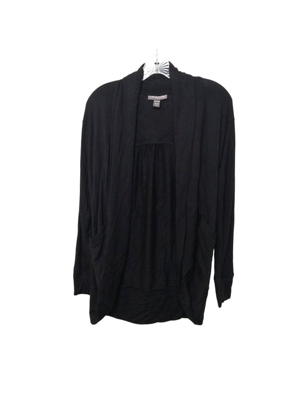 A Pea In The Pod Maternity Black Open Front Cardigan XS
